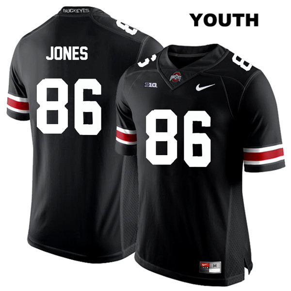 Ohio State Buckeyes Youth Dre'Mont Jones #86 White Number Black Authentic Nike College NCAA Stitched Football Jersey JY19B11PW